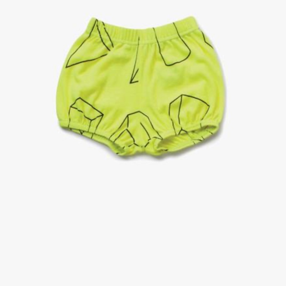 NWT Nununu Geometric Yoga Shorts in Neon